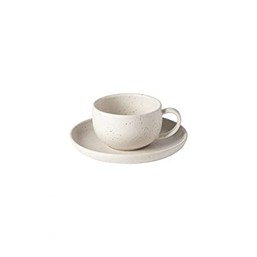 Costa Nova Casafina Pacifica Gedeck Kaffee/Tee 2-Teilig, Ober- und Untertasse, Natur/Vanilla, 0,22 im Sale